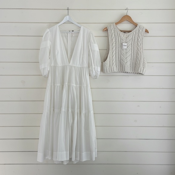 Free People Deep V Maxi with Vest size M - Picture 3 of 4
